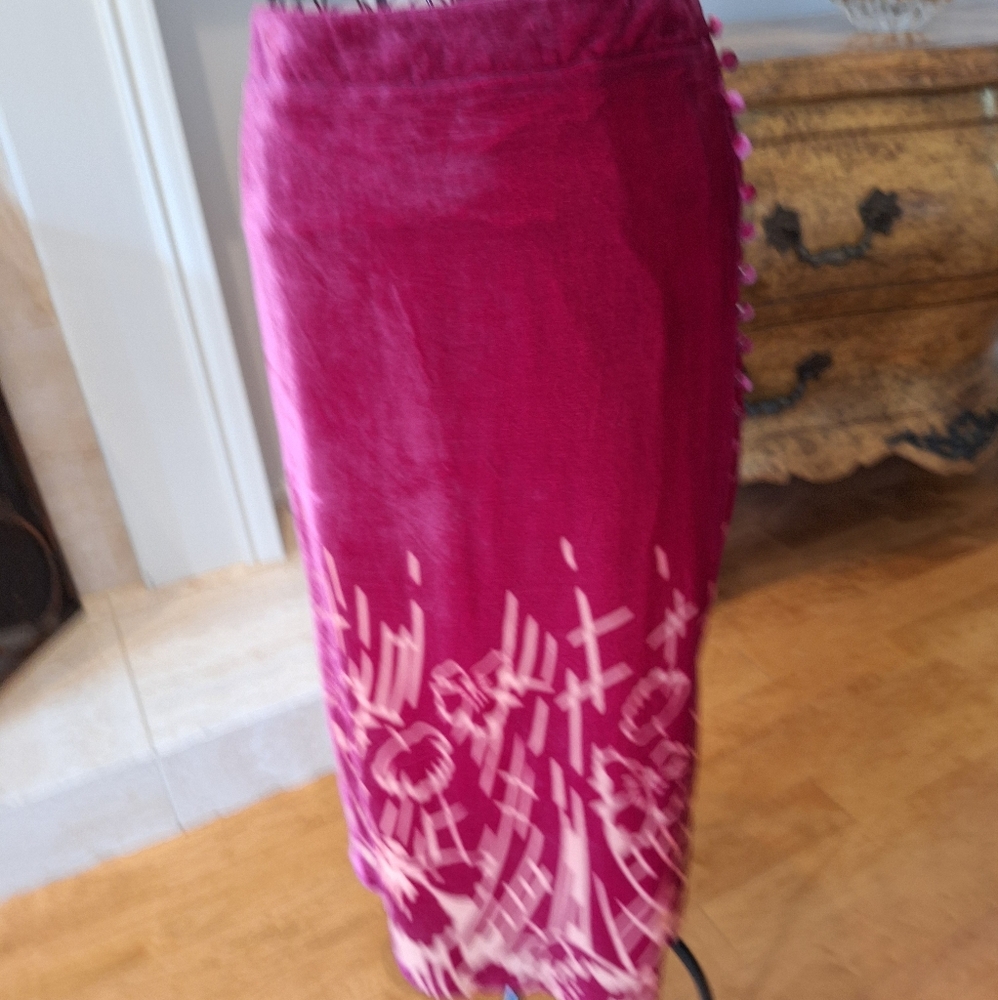 Anthropologie size 4 plum velvet skirt